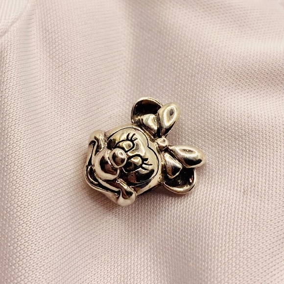EUC Disney Pandora 791587 Sterling Silver Minnie Mouse Portrait Charm - Picture 6 of 11